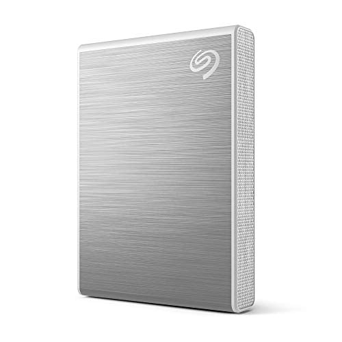 Seagate One Touch SSD 1TB External SSD Portable - Silver, speeds up to 1030MB/s, 6mo Mylio Photo+ subscription, 6mo Dropbox Backup Plan and Rescue