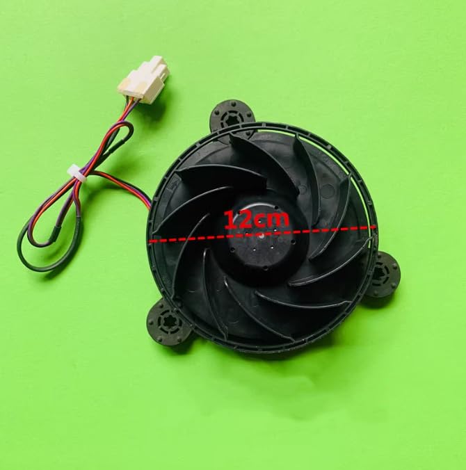 12038GE-12M-YT DC 12V 0.26A 3-Wire Refrigerator Cooling Fan
