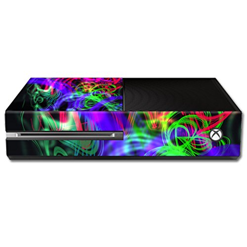 MightySkins Skin Compatible with Microsoft Xbox One - Neon Splatter | Protective, Durable, and Unique Vinyl Decal wrap Cover | Easy to Apply, Remove