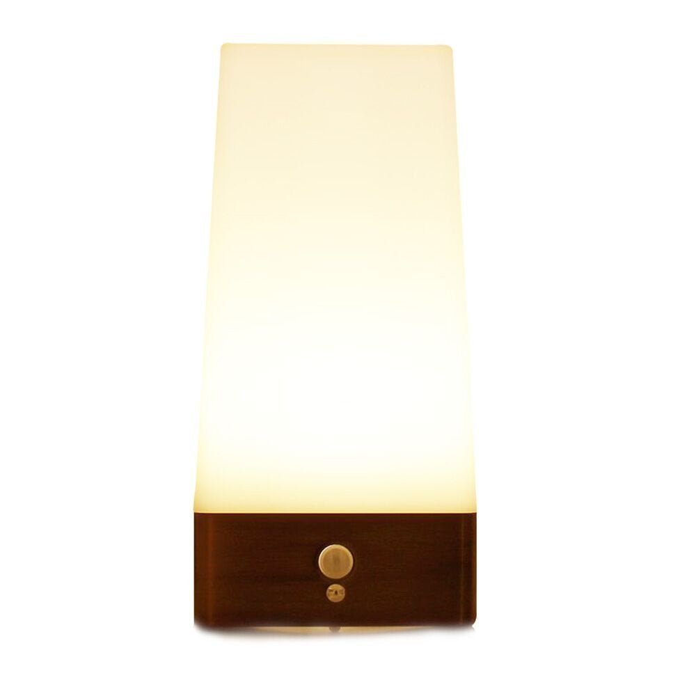 ZEEFO Motion Sensor LED Night Light 3 Modes Battery Powered LED Table Lamp,Sensitive Lights Stairway Bedroom/Bathroom Hallway Emergency Camping Lamp