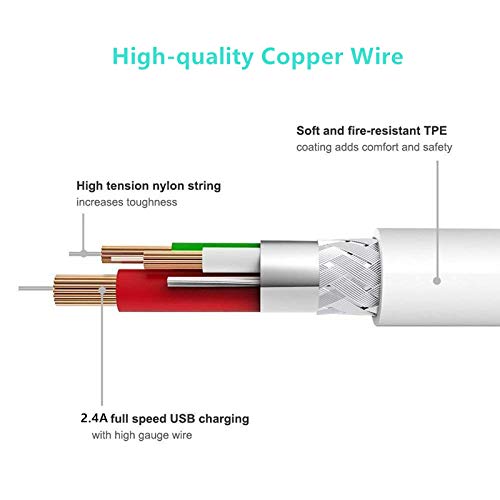 Apple Original Charger [Apple MFi Certified] Lightning to USB Cable Compatible iPhone Xs Max/Xr/Xs/X/8/7/6s/6plus/5s,iPad Pro/Air/Mini,iPod…