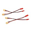 2pairs JST Male to XT30 Male/JST Female to XT30 Female Adapter with 10cm 4in 20awg Wire(BDHI-14)