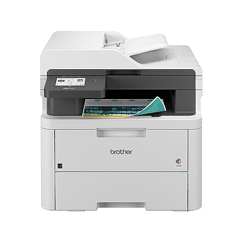 Brother MFC-L3720CDW Wireless Color Laser Printer with Scanner, Copier and Fax | Auto Duplex and 250-Sheet Capacity | Includes Refresh Subscription