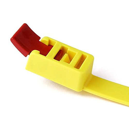 Hellermann Tyton RTT750HR.NX900 Locking Cable Tie 1.600 - 8.300 Inch Bundle Dia 29.600 Inch Length 200 lb Tensile Strength Polyamide Yellow/Red
