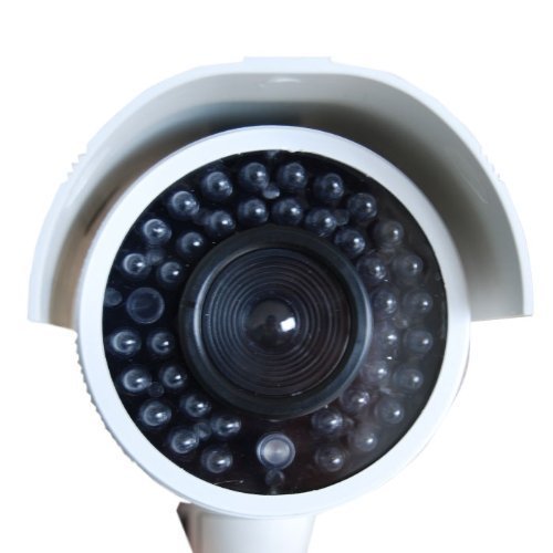 VideoSecu 2 Pack Fake Dummy Imitation Bullet Security Cameras Simulated Decoy Infrared IR LED with Blinking Light DMYIRV2 A2A