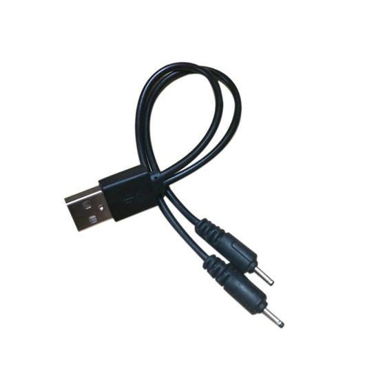 myfole DC 2.0mm USB Dual Plugs Charger Cable Cord Compatible with HBQ i7 i7s,TWS Earbuds, LY04,Mini S530/S570/Q13 Wireless Bluetooth Headphones