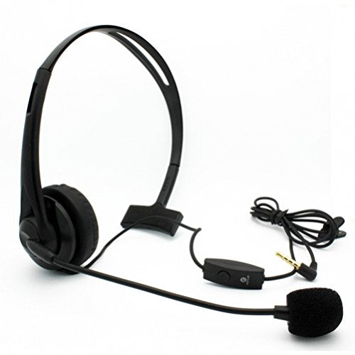 Universal Over-the-Head Hands-Free Mono Wired Headphone Headset for Net10, Straight Talk, Tracfone Samsung Galaxy S6, Edge, S5, S4, S3, Grand Prime