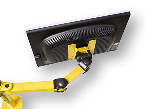 MonMount Quad LCD Monitor Stand Desk Clamp Holds Upto 4 27-Inch LCD Monitors, Yellow (LCD-2020Y)