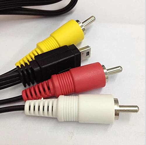 Replacement AVC-DC400ST Stereo AV Cable Compatible with Digital SLR Cameras EOS-7D 5D 1D 60D 600D 550D T3i T4i S100 SD4500 320HS 500HS 520HS SX230HS