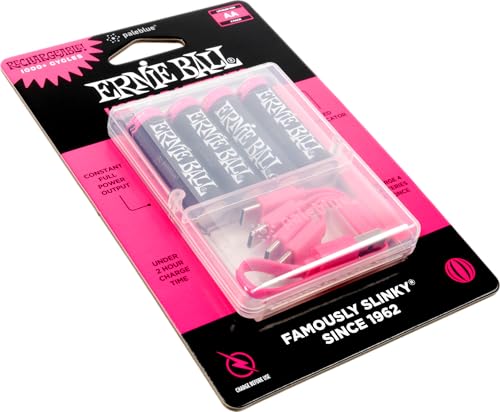 Ernie Ball USB-C Rechargeable AA Battery by Paleblue - 4-Pack