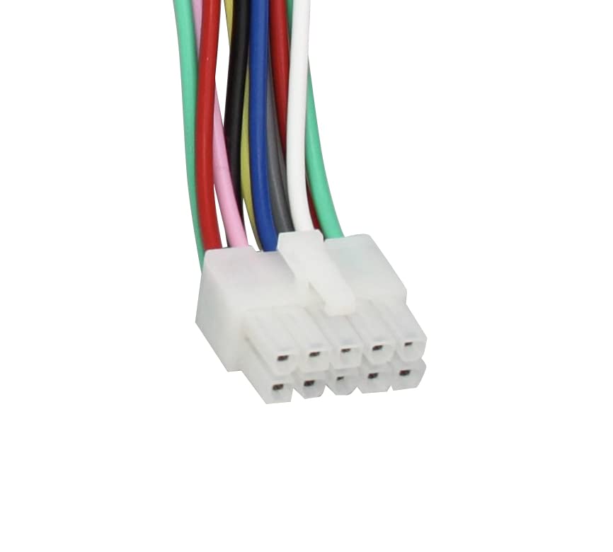 YONGJIANGXIA 10-Pin Speaker High Level Input Plug Compatible with Alpine Amplifier MRV MRP V12 V-Power Flex