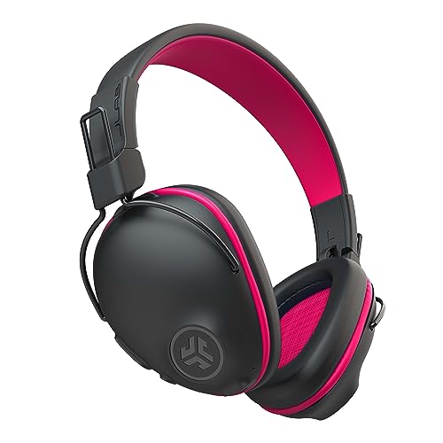 JLab JBuddies Pro Wireless Over-Ear Kids Headphones, 35+ Hour Battery Life, Built-in Volume Regulators for Safety, Share Mode, Folding, Adjustable…