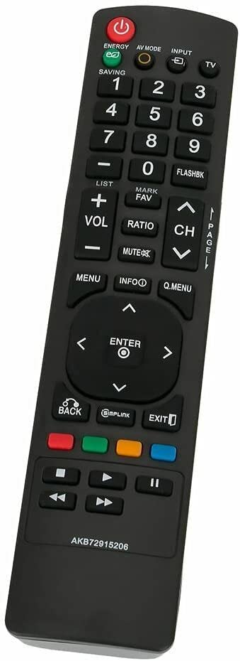 New AKB72915206 Replacement TV Remote Control for LG Television