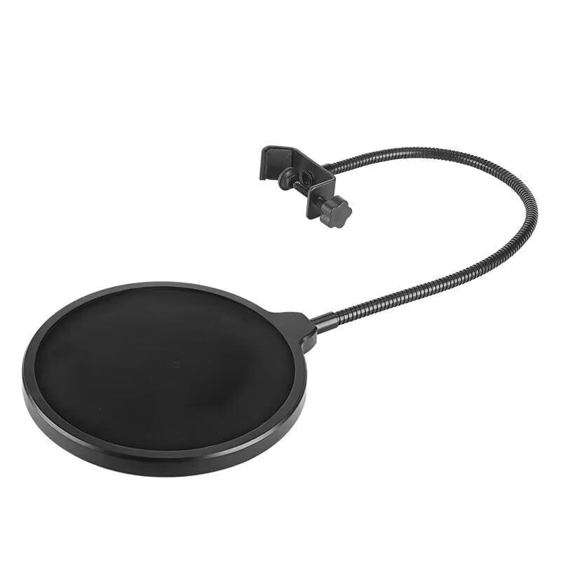 LIUSM Professional Microphone Filter Screen-Mic Pop Blocker Mask Shield With 360° Flexible Gooseneck Stabilizing Arm