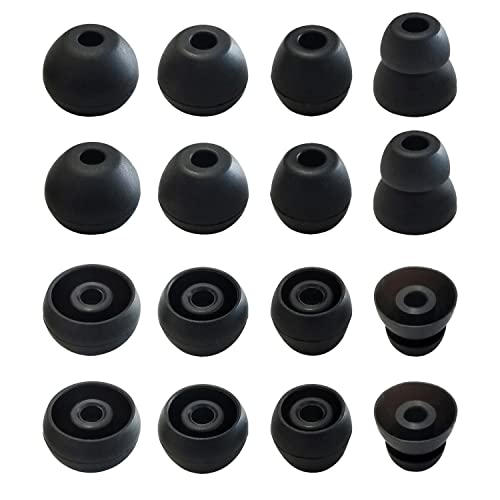 Silicone Ear Tips for Powerbeats Pro, Powerbeats 3 & 2& 4 Replacement Earbuds Tips Powerbeats Double Flange Rubber Eartips for Powerbeats by Dr Dre 8