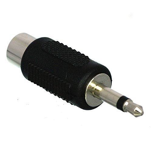 CESS RCA Female to 3.5mm TS Male Mono Adapter, 1/8 Inch Audio Plug Converter for DIY Audio, AV, Test and Speaker Projects, 10 Pack