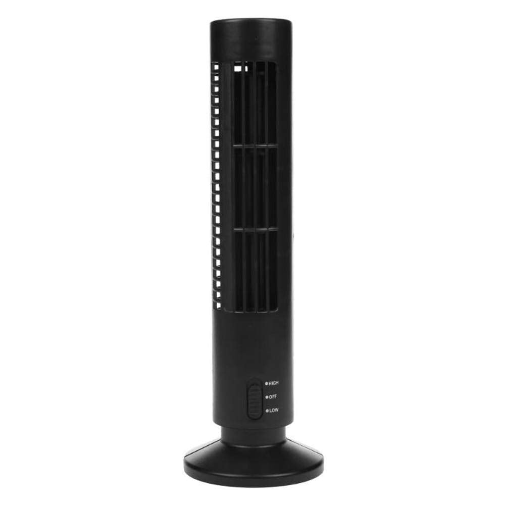 Tower Fan,Portable Air Cooler Vertical Bladeless Fan, Cool with 2 Speeds, USB Desktop Air Conditioner Fan Mini Cooling Tower Fan, Portable Desk Table