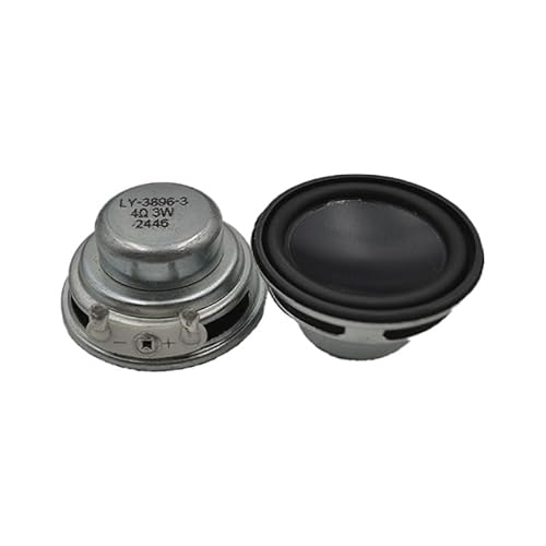 YFUSET 2pcs 33mm Round Speakers 1.3" 4Ohm 3W Mid-High Range Loudspeaker for Arduino