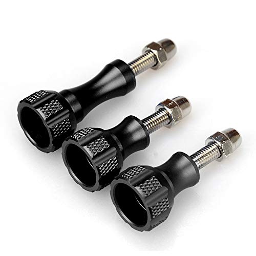 SLFC 3 Pcs Aluminum Alloy Thumbscrews for GoPro Hero 2018, Fusion, Hero 8/7/6/5/4/3/2/1, DJI Osmo Action, 8 Colors, Very Durable, Standard Camera
