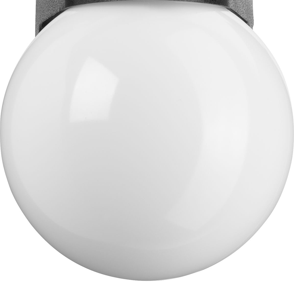 Progress Lighting Polycarbonate Outdoor 1-Light White Acrylic Shade Modern Outdoor Wall Light Textured Black