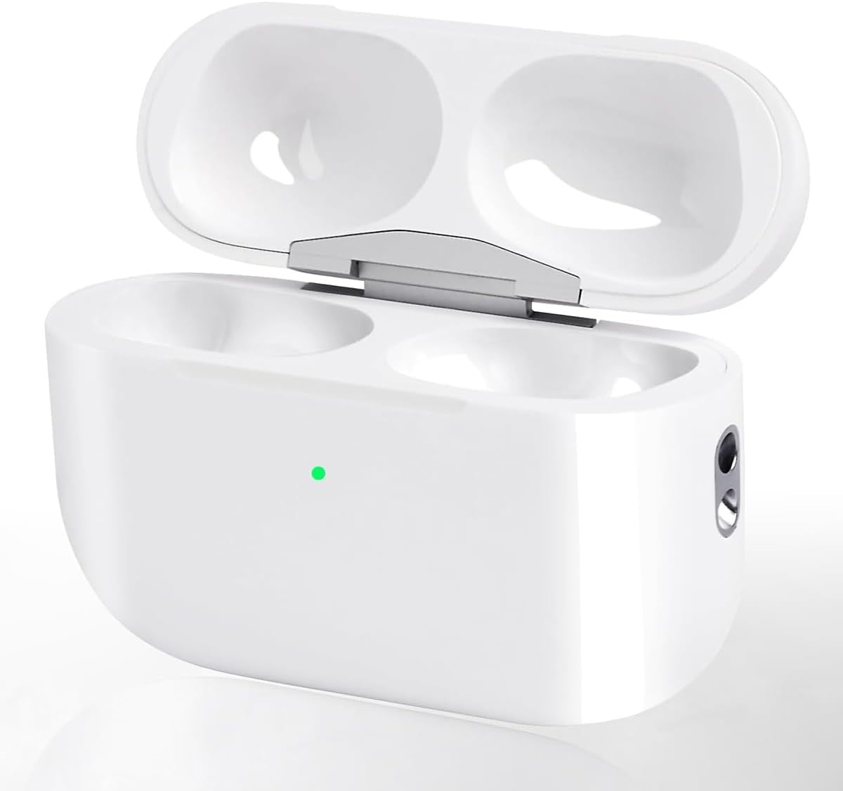 Replacement Charging Case Compatible with AirPods Pro 1st & 2nd Generation, Wireless & Wired Charging Case with Bluetooth Pairing Sync Button Earbuds