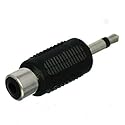 CESS RCA Female to 3.5mm TS Male Mono Adapter, 1/8 Inch Audio Plug Converter for DIY Audio, AV, Test and Speaker Projects, 10 Pack