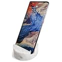 fashciaga Luxurious Marble Cell Phone Stand Holder for Cellphone Tablet On Desk, Countertop, Table, Nightstand. Heavy Real Stone Mobile Phone Stands