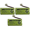 Replacement Battery BT184342 / BT284342 for AT&T CL80100, CL80109, SL80108, and many other Cordless Telephones (see description) (3-Pack)