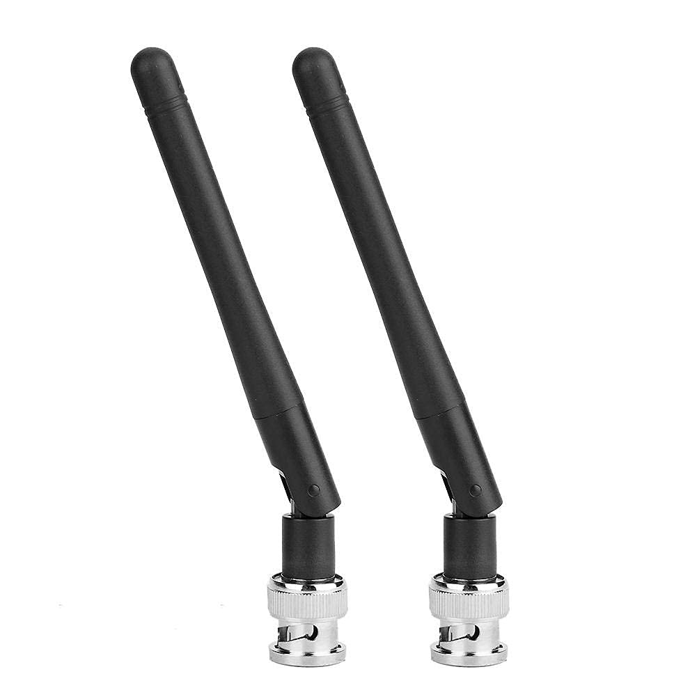 2-Piece UHF Antenna Set with BNC Connector for EW100 EW300 EW500 G3 Receiver, 780-830MHz, 4.5 Inch Replacement Antenna for Wireless Microphone System
