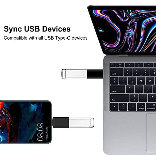 BHSKJSZ 10-Piece Type C Adapter Kit, Compatible with Micro USB/Type C/USB OTG Adapter, Travel Case with and Carabiner, Includes USB Type C Cable