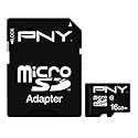 PNY 16 GB microSDHC Flash Memory Card P-SDU16G10-AZ [Amazon Frustration-Free Packaging]