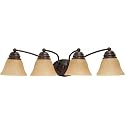 Nuvo Lighting 60/1273 Traditional Four Light Vanity from Empire Collection in Bronze/Dark Finish