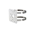 Lorex Pole Mount Bracket | Compatible with Lorex Security Cameras & Junction Boxes | Aluminum & Stainless Steel | Easy Installation |
