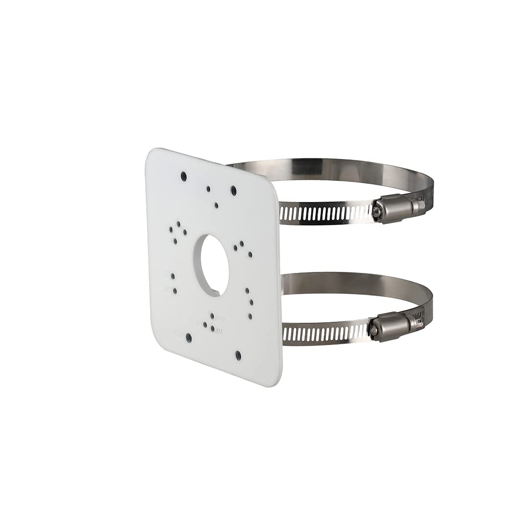 Lorex Pole Mount Bracket | Compatible with Lorex Security Cameras & Junction Boxes | Aluminum & Stainless Steel | Easy Installation |