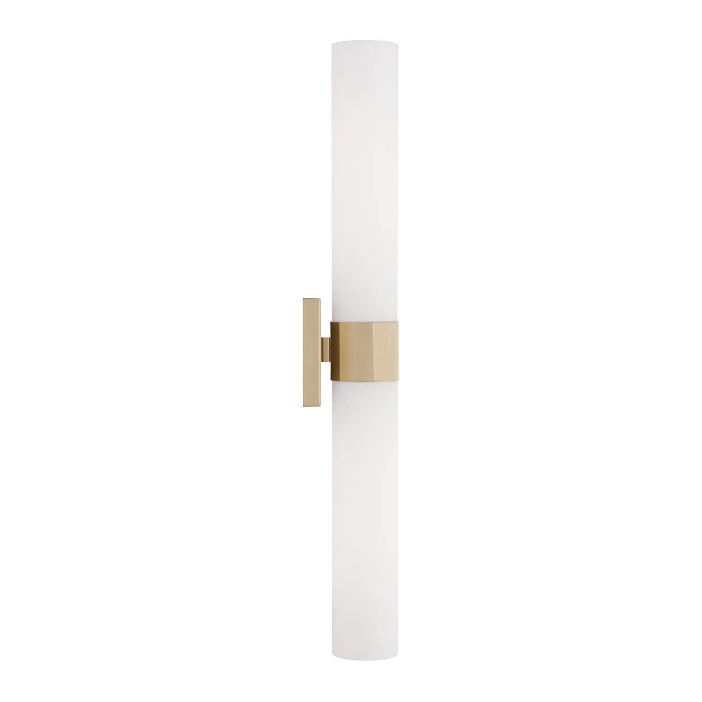 Capital Lighting 646221SF Sutton Transitional Minimalistic Soft White Glass Wall Sconce Bath Vanity Bar, 2-Light 200 Total Watts, 29" H x 5" W, Soft