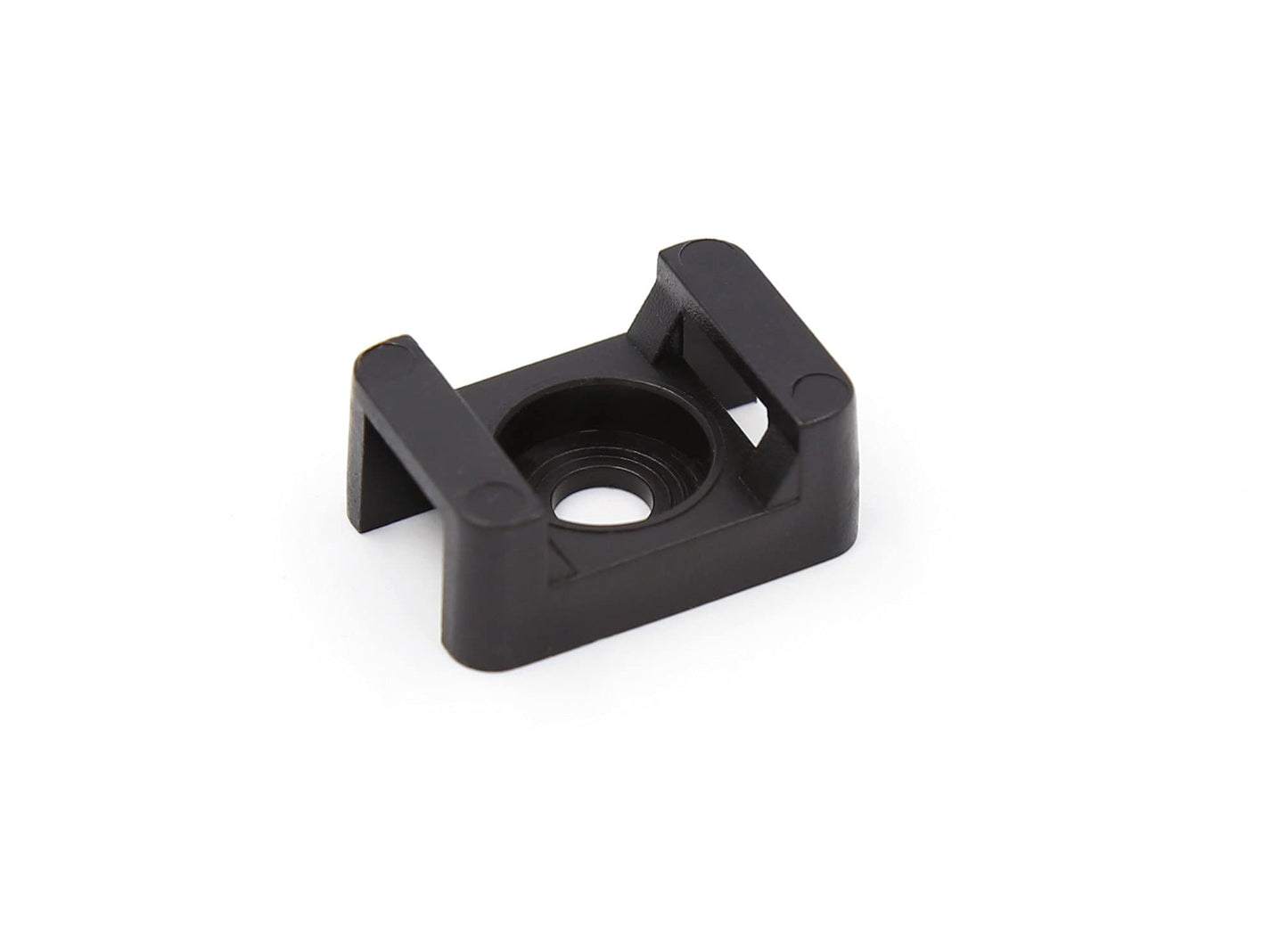 iexcell 100 Pcs Black 9 mm Cable Tie Base Saddle Type Mount Wire Holder
