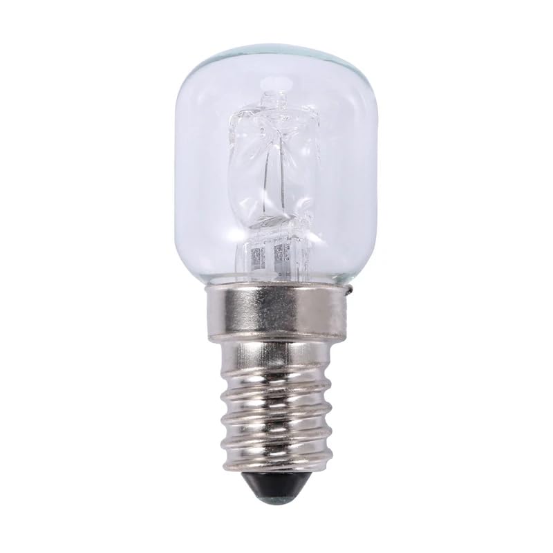 CHDONGSE E14 High Temperature Bulb 500 Degrees 25W Halogen Bubble Oven Bulb E14 250V 25W Quartz Bulb, Transparent