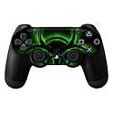 Protective Vinyl Skin Decal Skin Compatible with Sony Playstation DualShock 4 Controller wrap Sticker Skins Bio Glow