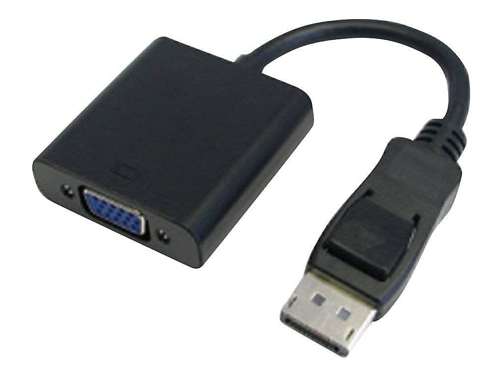4xem Display Adapter 10 in 20 Pin DisplayPort (M) to 15 Pin HD DSub (HD15) (F), Black (4XDPMVGAFA10)