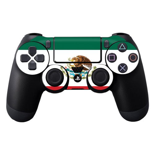 MightySkins Skin Compatible with Sony PS4 Controller - Mexican Flag | Protective, Durable, and Unique Vinyl Decal wrap Cover | Easy to Apply, Remove