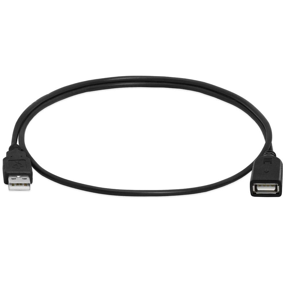 Cmple - High Speed USB to USB Extension Cable - Flexible Extender Cord - A Male to A Female Adapter Cable - USB 2.0 Extension Cable - 3 Feet Black