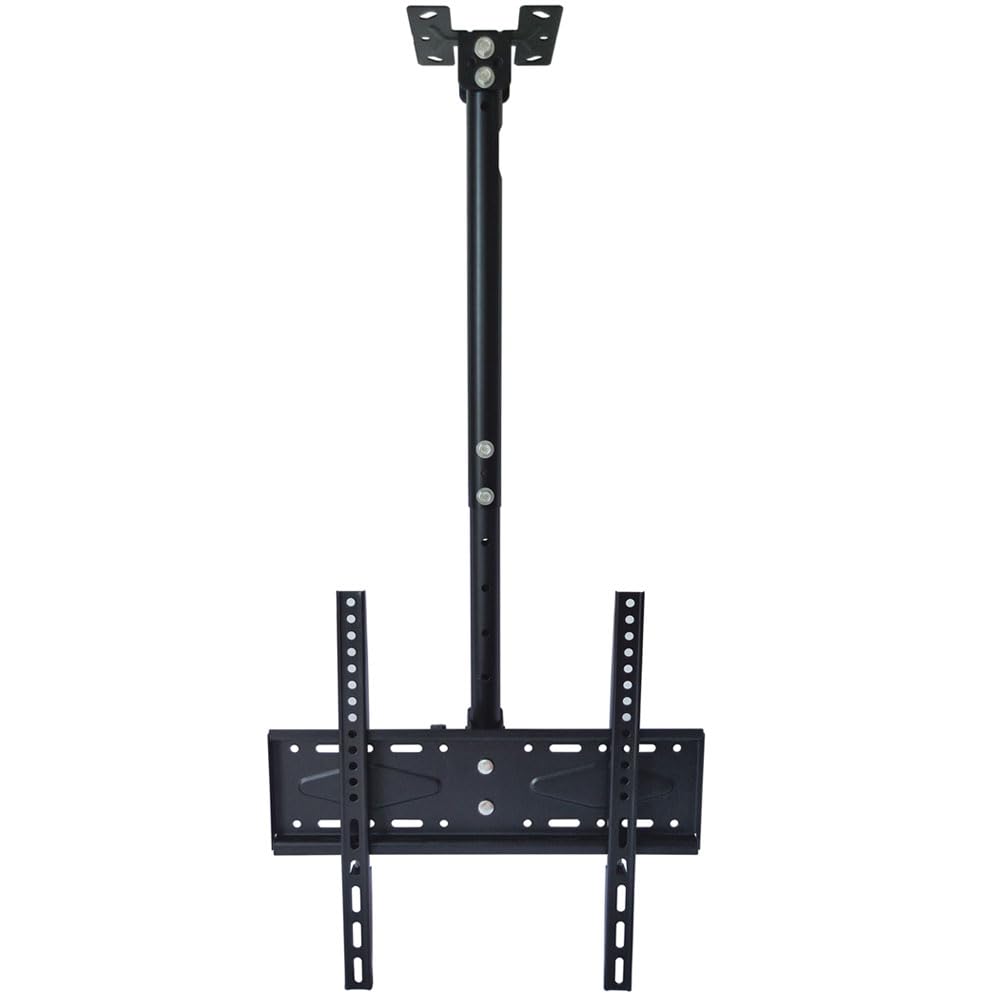 Yuarisx Ceiling TV Mount Adjustable Bracket Fits Most Plasma Flat Screen Display LED LCD OLED TVs 26 to 55 inch, Mounting Holes 400x400mm