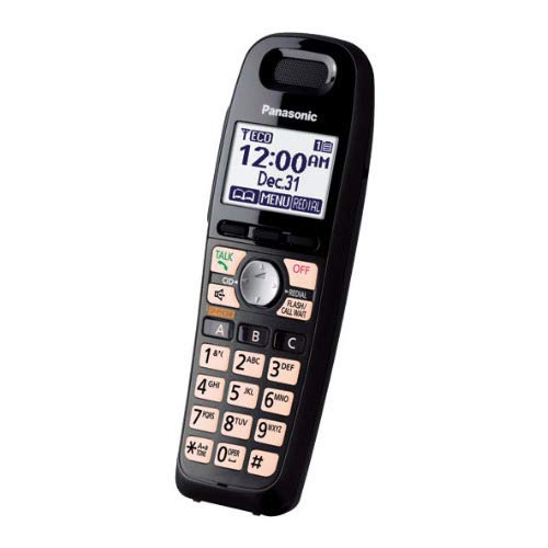 Panasonic Cordless Phone Handset Accessory Compatible with KX-TG6592T Cordless Phone System - KX-TGA659T (Black), Titanium Black