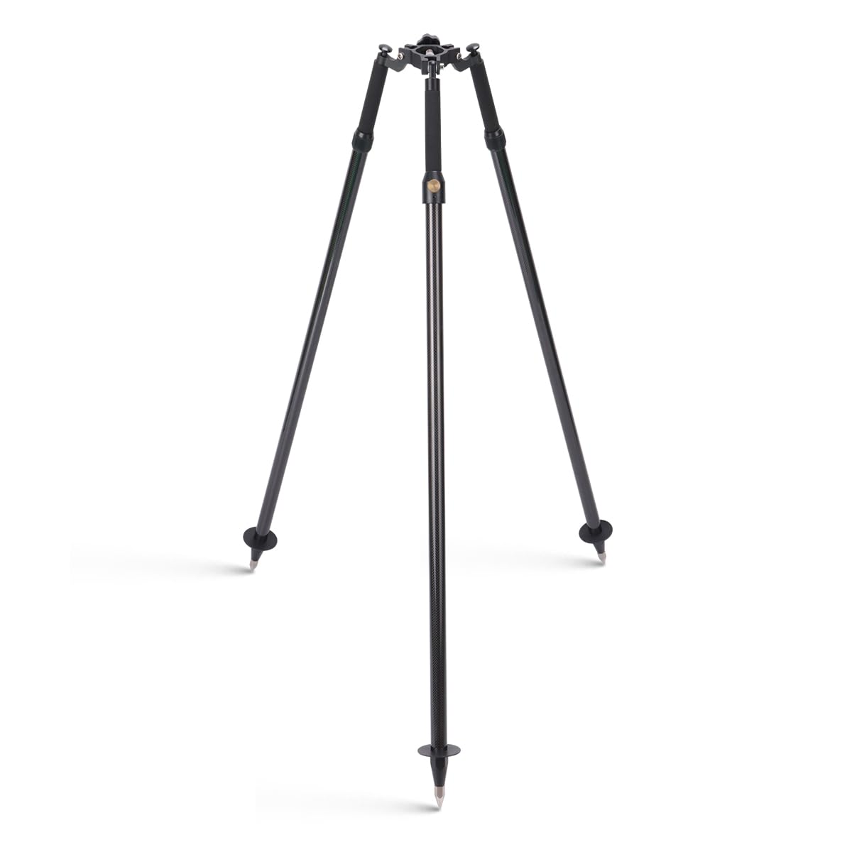 Mountlaser Carbon Fiber Tripod with Thumb Release for Surveying Poles, Fits 1 to 1.25-inch and 1.5-inch Poles, Extends Up to 6 Feet, Collapses to 3.5