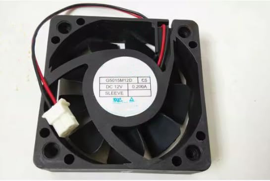G5015M12D CS DC 12V 0.200A 50x50x15mm 5cm 2-Wire Cooling Fan