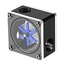 Lazmin 3 Way Water Cooling Indicator, Water Sensor 6 Impeller 3 Ways Meter for PC Water Cooling System