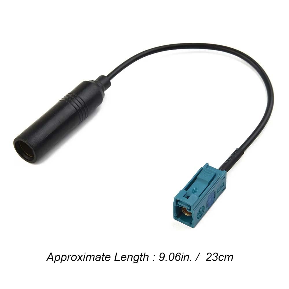 UltAlt 2 Pack Car Stereo Radio Antenna Adapter Fakra Z Male Female to DIN Plug Connector Cable for Pioneer Kenwood Aftermarket Stereo Radio FM AM Head