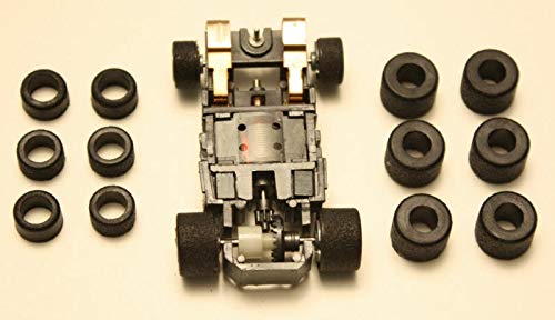 High Performance 6 Rear + 6 Front Tires for Tyco 440x2 Mattel HPX2 Tyco 440 Slot Cars 12 Tires Perfect Made