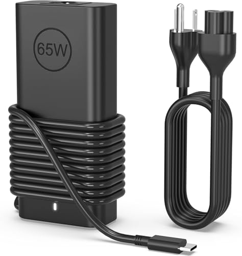 BAJ 65W USB C Laptop Charger Compatible with Dell Latitude/XPS/Inspiron