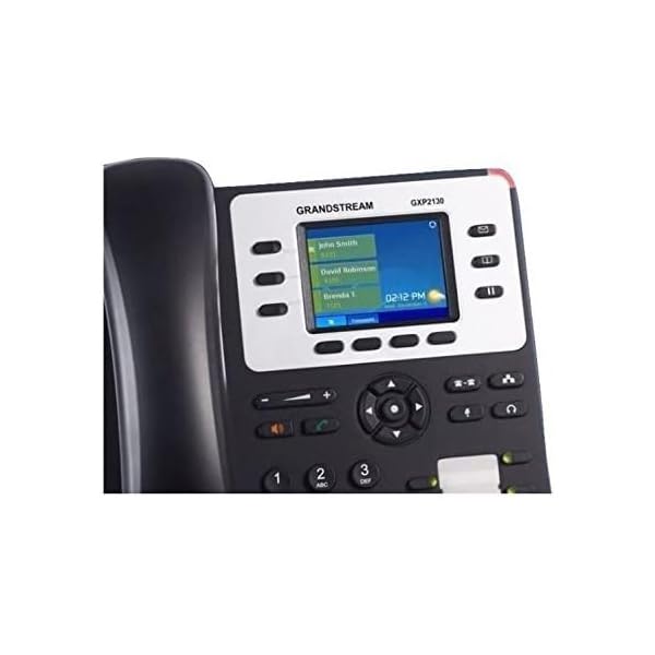 Grandstream GXP2130 IP Phone | 3 Lines, 3 SIP Accounts | 2.8-Inch Color Display | Dual-Port Gigabit Ethernet with Integrated PoE